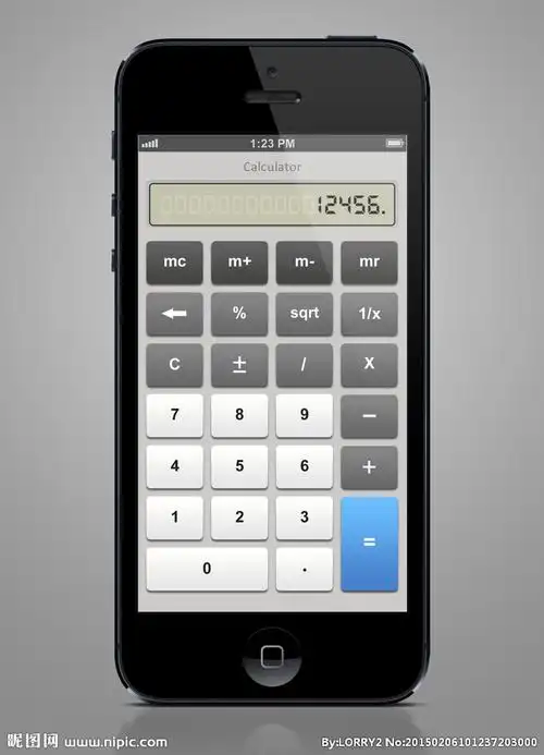 ios计算器界面源文件设计图__手机界面_ 移动界面设计_设计图库_昵图