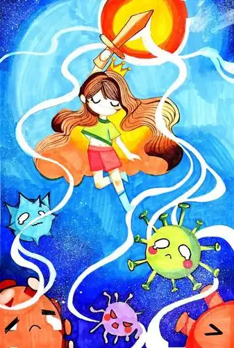 来品品孩子们的绘画作品_毒品