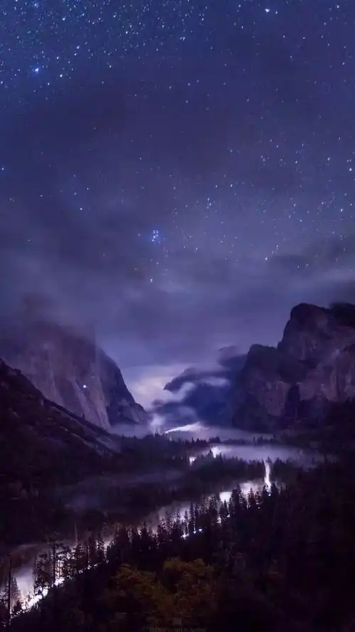 蓝色风景app手机端h5背景