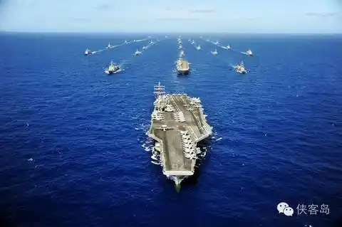 资料图:美军航母战斗群