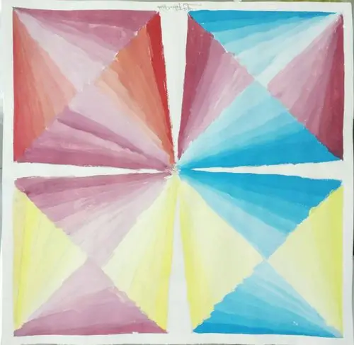 3.11丹尼斯校区学院素描班周六上午班《色彩构成―推移》