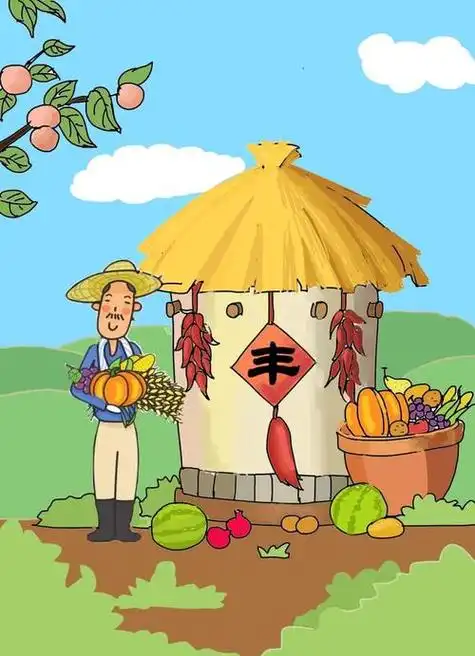 丰收节简笔画 丰收节简笔画手抄报