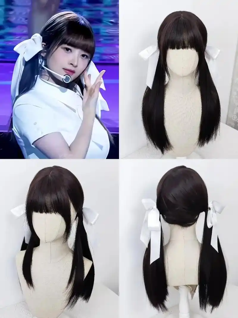 浅仿一下直井怜的这个甜妹低双马尾发型,怜宝的这套造型也太好看 - 抖