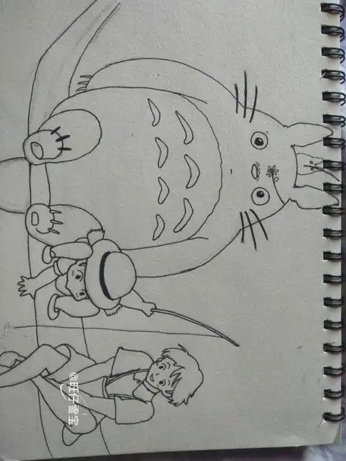 也是我们深藏心底的纯真与爱7878#宫崎骏 #龙猫 #我的画画日常