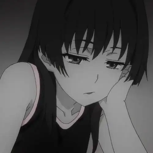 动漫头像|黑白微丧头像