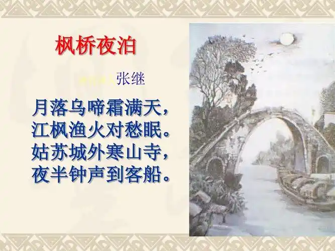 《枫桥夜泊》ppt课件