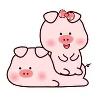 小笨猪头像一对_微信头像图片大全