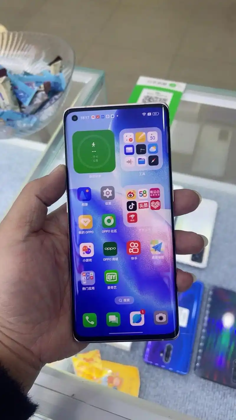 关注 #精品二手手机出售与置换 oppo reno5pro 成色靓,曲面屏手机,12g