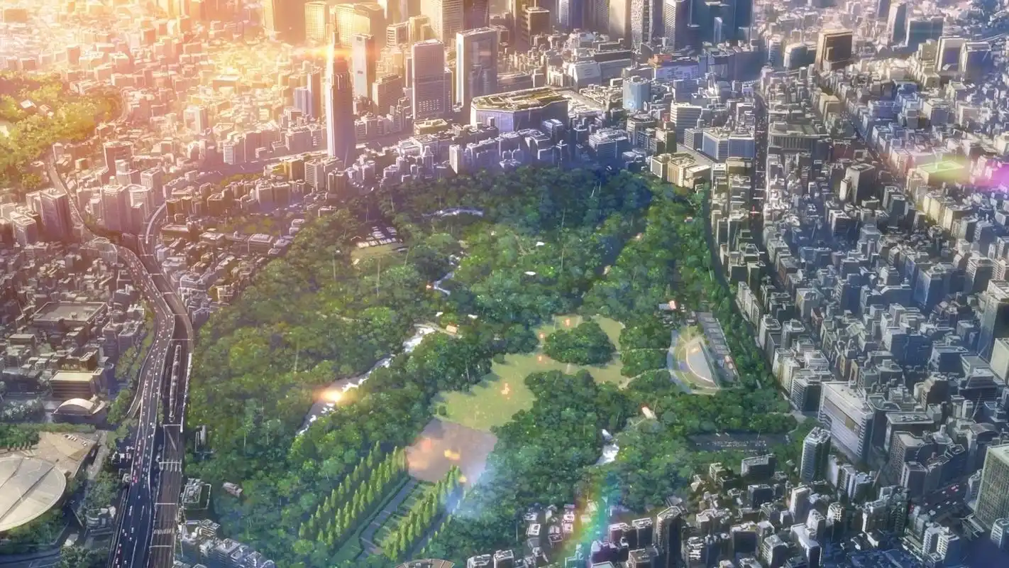 言叶之庭清新治愈风景桌面壁纸