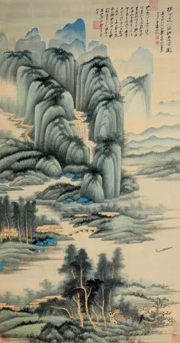 山耶云耶远莫知——张大千《烟江叠嶂图》