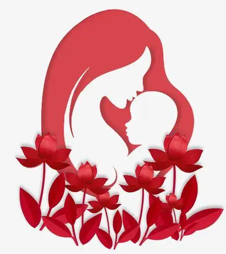 展母亲节剪纸fe27母亲节母爱亲情孝剪纸作业学校幼儿园教室镂空墙贴画