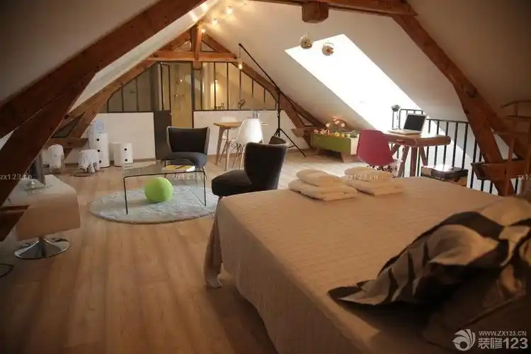 一室一厅阁楼家装设计简装图片大全2020