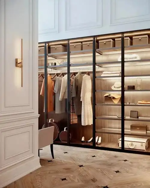 轻奢衣帽间,现代美学设计!