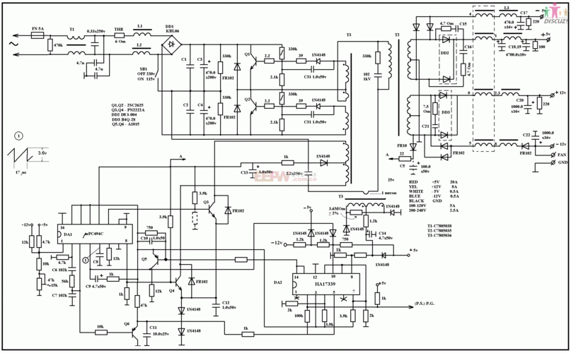 电脑开关电源电路图大全8