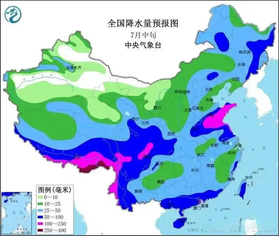 未来十天全国中期天气预报:川盆黄淮迎强降雨,东北地区强对流频繁