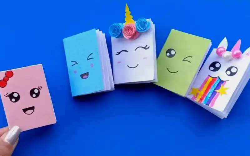 创意纸艺手工教程用a4纸做可爱的小本子