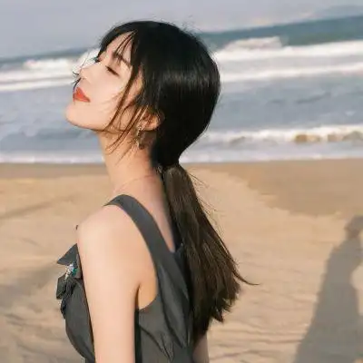 唯美侧脸图片女生头像