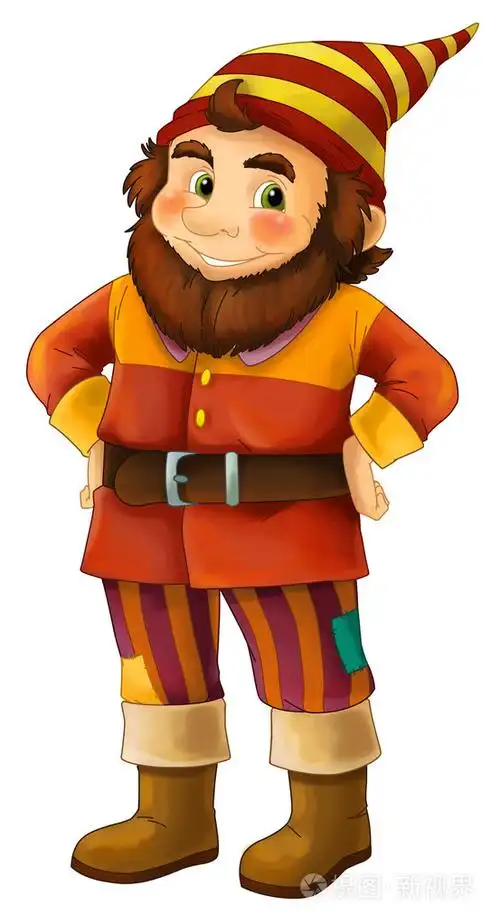 卡通小矮人隔离