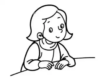 精力充沛的妈妈简笔画