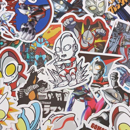 乐千寻(leqianxun) 奥特曼手账贴纸卡通男孩炫酷宇宙英雄迪迦赛罗欧布