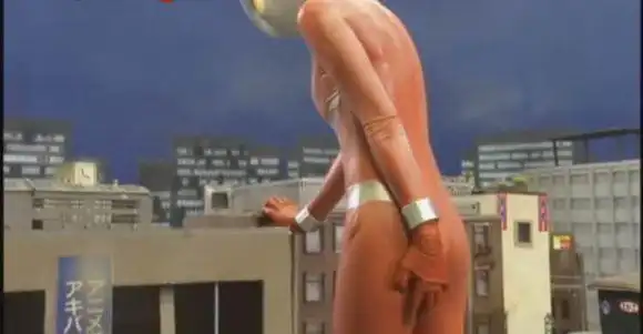 灯亮了,心机兽再次求饶,女奥特还是不忍心下手,转身准备走女奥特曼