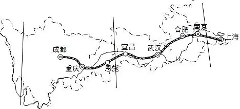 下图示意动车组列车运行线路.读下图完成问题.