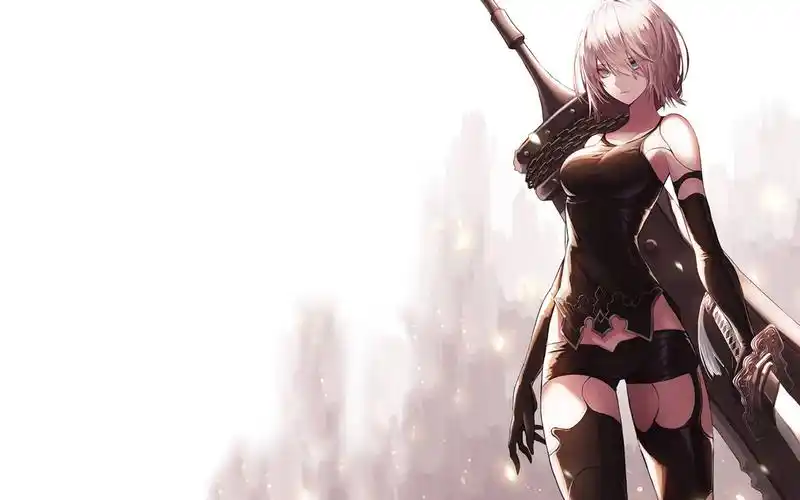 帅气的二次元动漫战士电脑壁纸