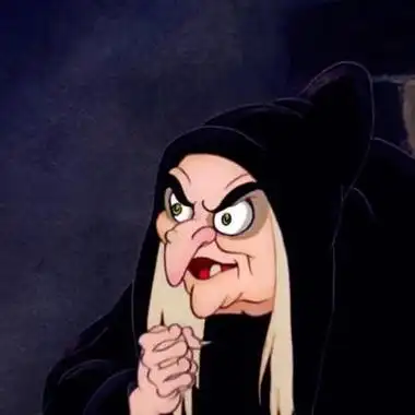 白雪公主里女巫的简笔画