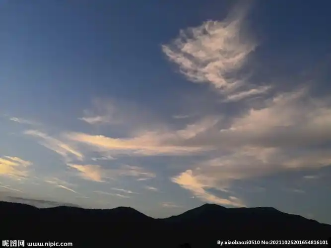 傍晚的天空图片