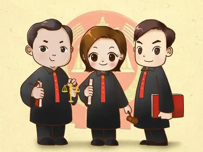 工作图,法官卡通像