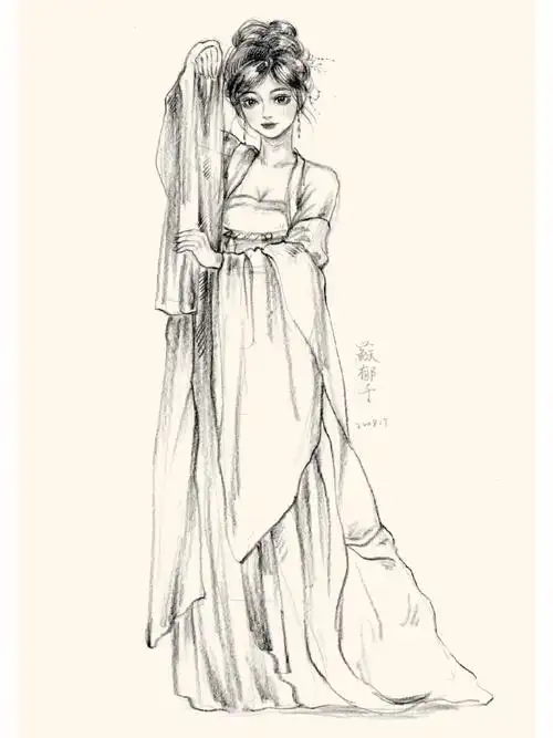 古风人物速写过程115