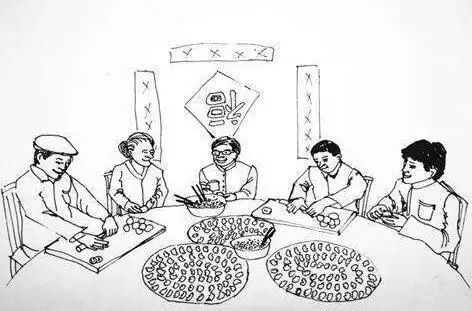 关于过年的志气简笔画