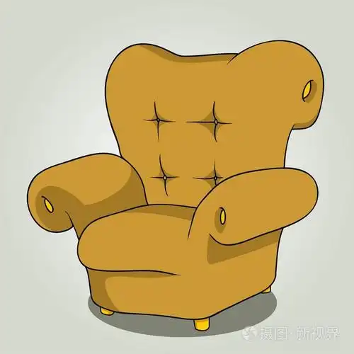 孤立的嘟嘟沙发插画-正版商用图片0cdbsd-摄图新视界