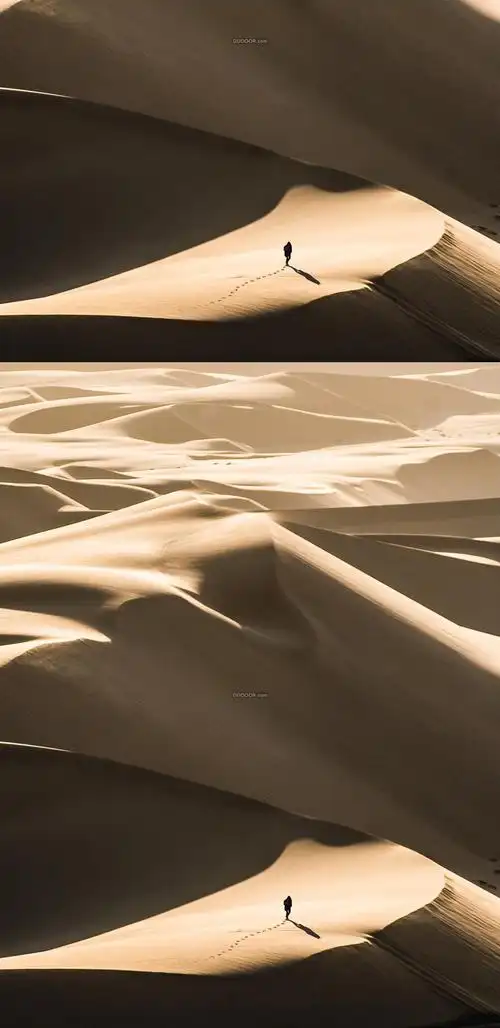 01302_一个人孤独的走在沙漠上绵延起伏的沙丘始终没有尽头.jpg