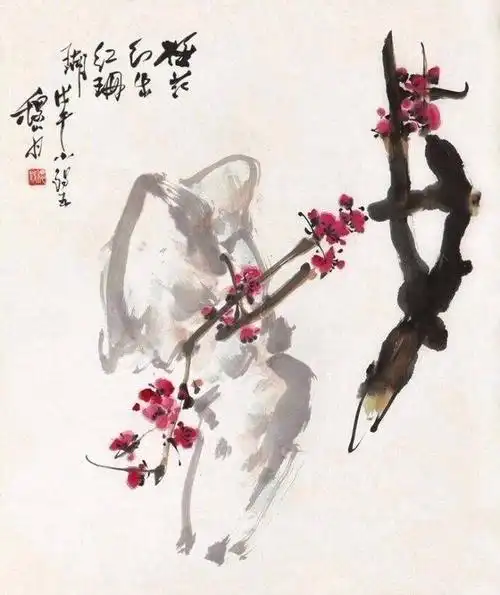 黄稷堂画作笔墨凝炼,形神生动,尤以花鸟画为最.