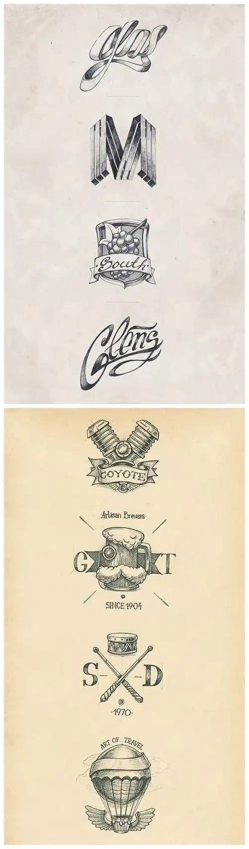 精致的手绘logo设计欣赏 #标志分享