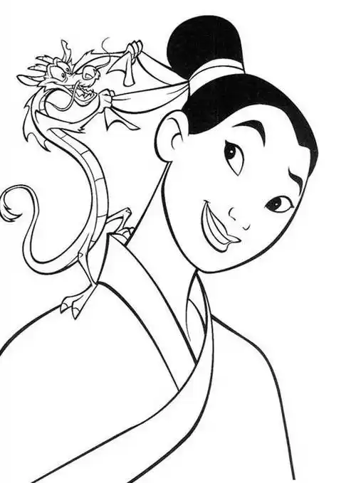 花木兰简笔画 花木兰简笔画简单又漂亮