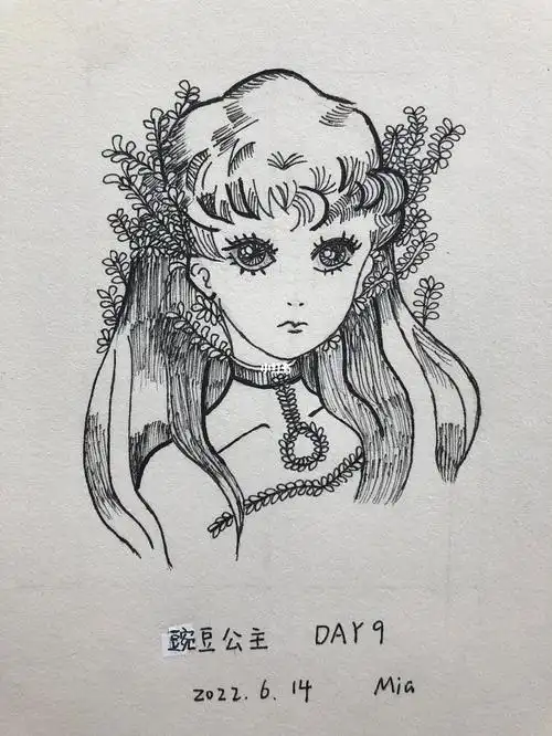 线描练习day9豌豆公主