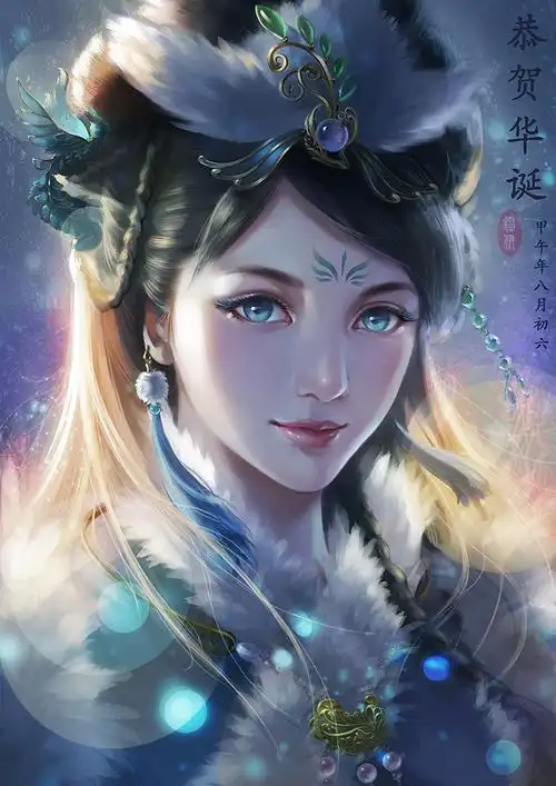 女性厚涂二次元玄幻