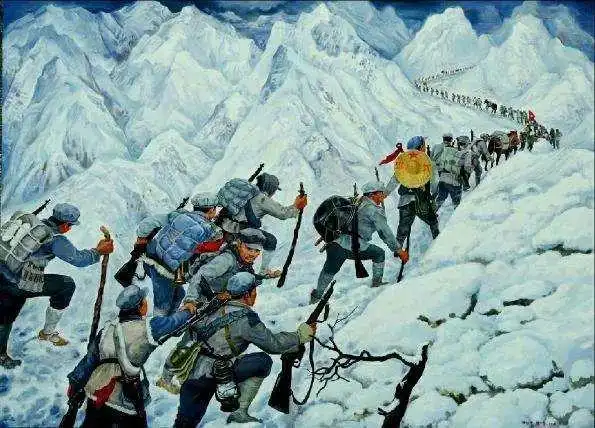 长河落日圆 红军翻雪山·七绝·中华新韵 www.52shici.com 诗词吾爱网