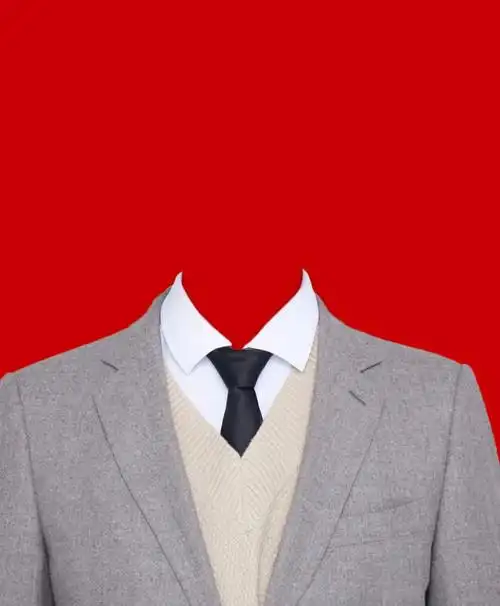 红底西装证件照电子p图素材