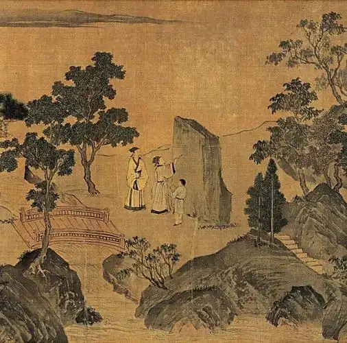 台北故宫博物院藏  wbr>明  wbr>唐寅《西园雅集图》(高清)