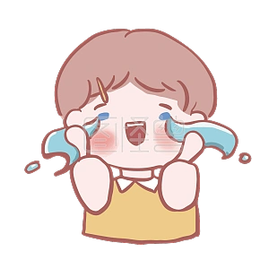 图怪兽原创元素卡通女孩清新萌系表情包你真棒感动到哭