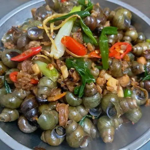 小柚子cyc做的炒田螺