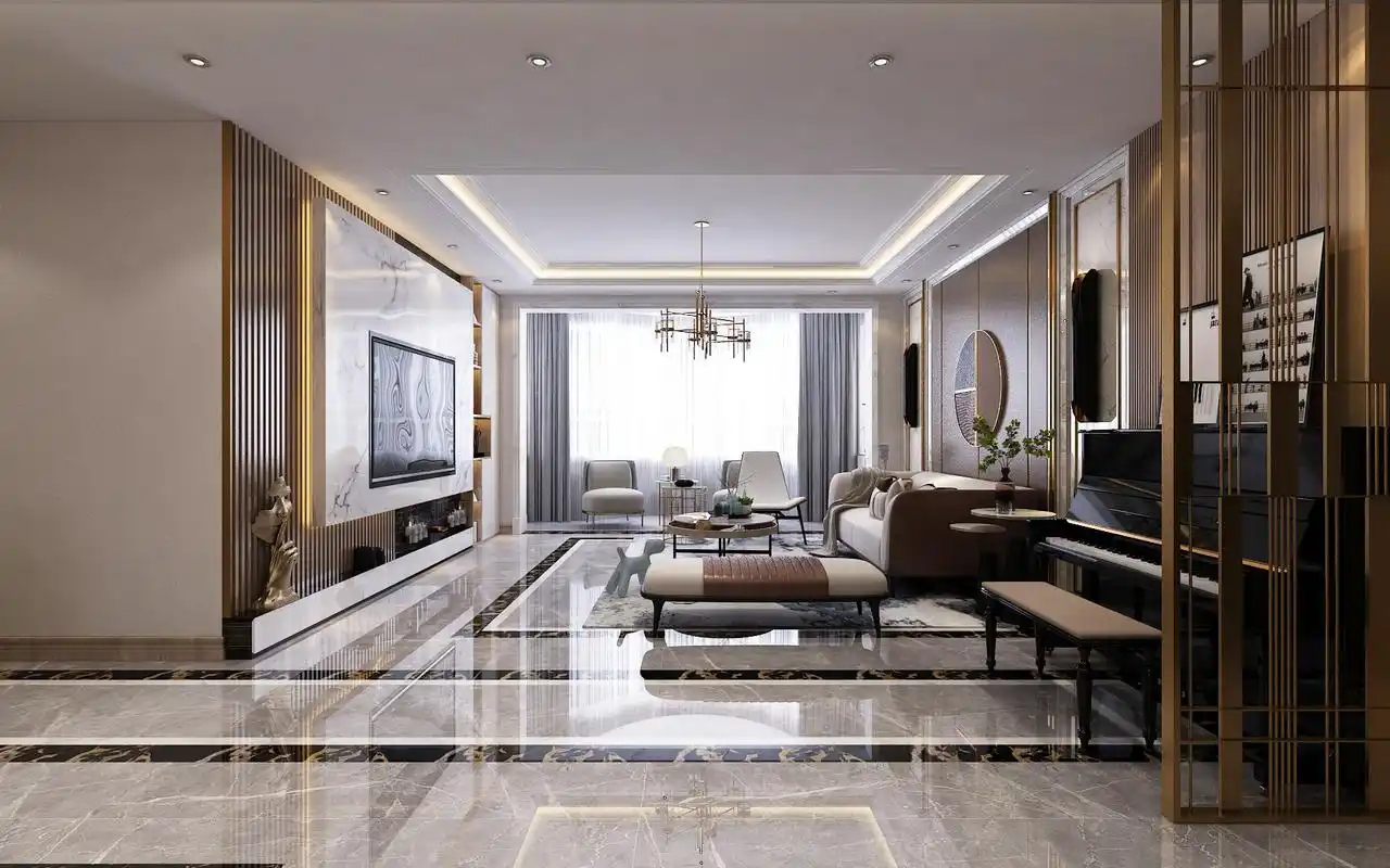 200平米新房,三居室装修才花9万元,邻居看了羡慕不已!-中海紫金苑装修