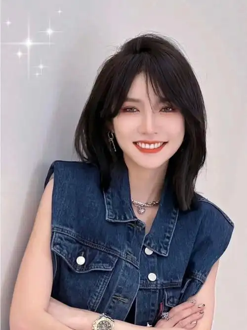 大热锁骨发初恋头少女发型