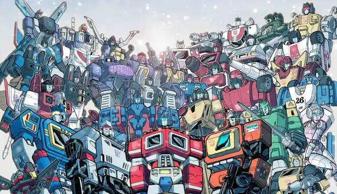变形金刚汽车人,霸天虎集合插画,还有变形金刚版"最后的晚餐"_网易