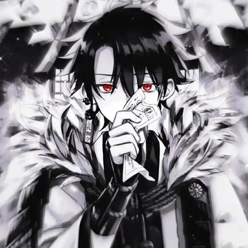 男生黑暗系动漫头像
