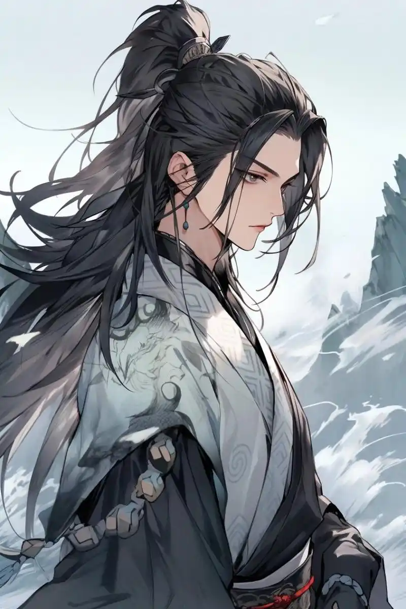 可商用底图,古风男 持剑少年  想象一下,你正在寻找一张充满神秘和