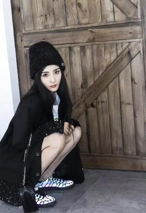 外贸原单明星杨幂同款针织帽~潮牌马海毛针织帽 ~设计款,超好搭